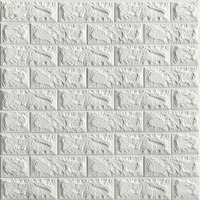 Brique mosaïque 3D en vinyle gaufré, promotionnelle, moderne, imperméable, antistatique, insonorisante, isolante thermiquement, épaisseur 8 mm, 30x30 cm