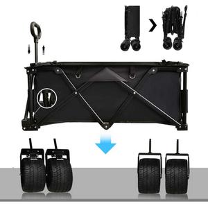 Carro de cochecito portátil de acero inoxidable para niños, carrito de utilidad plegable para la playa, Camping, compras, OEM personalizable - Product Image 3