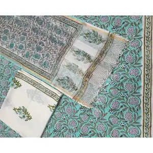 Vestido Largo de Algodón Azul sin Costuras para Mujer, Estilo Salwar Kameez, Vintage, Étnico, de Invierno, Bordado, con Estampado Digital - Product Image 2