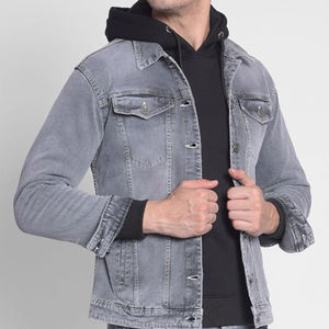 2025 Wholesale Price Custom Winter Denim Jacket for <b>Men's</b> Denim <b>Jean</b> Jacket for Adults <b>Men's</b> at <b>Cheap</b> Price - Product Image 2