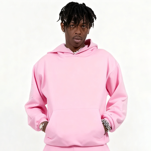 Sudadera con Capucha Extra Grande de Algodón Grueso de Alta Calidad para Hombre, Estilo Urbano, 420 g/m², con Estampado Puff para Otoño e Invierno - Product Image 1