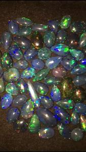 Opale d'aurore à facettes de qualité supérieure avec cristal naturel de l'himalaya, gelée opale de laboratoire pour créer un Cabochon à dos plat en opale blanche - Product Image 3