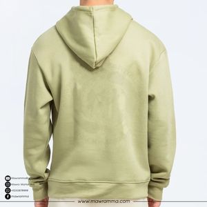 เสื้อฮู้ดดี้ผ้าฟลีซคอตตอนทรงโอเวอร์ไซส์สุดเทรนดี้สำหรับฤดูหนาว ขายส่ง ผ้าหนาพิเศษ รับปักโลโก้ตามสั่ง พิมพ์ลาย สไตล์สตรีท ยูนิเซ็กซ์ สีพื้น - Product Image 4