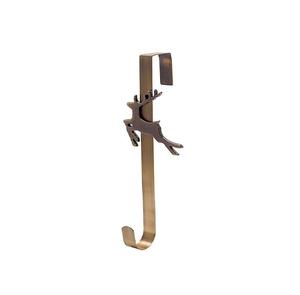Support de porte en fer robuste conçu pour supporter de grandes couronnes, lanternes, plantes et ornements décoratifs saisonniers - Product Image 1