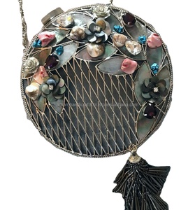 Bolso de mano de lujo para mujer, bolso de mano con diseño de piedra para fiesta - Product Image 1