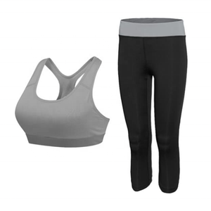 Women Yoga Bra Fitness Yoga Gym Wear Polyester Sexy Sport Yoga Tights and Tops Custom Fabric - Product Image 1