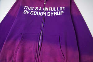 Sudadera Clásica con Cremallera ALOCS, Estilo Vintage, Color Sólido, COUGH SYRUP, Streetwear, Estampado Personalizado, Moda Invernal, Hip Hop, 100% Algodón, Unisex - Product Image 6