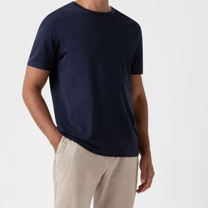 Vente en gros de t-shirts en coton super doux personnalisés pour hommes, vêtements de rue surdimensionnés lourds en noir de jais, coupe décontractée avec super impression - Product Image 6