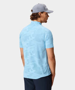 Polo de Camuflaje de Diseño Personalizado de Alta Calidad para Hombre, Transpirable, Ligero, sin Cuello, para Golf, Azul Claro - Product Image 2