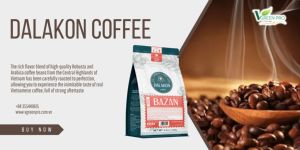 กาแฟบดบาซาน ดาลากอน 1 กก. คั่วกลาง โรบัสต้า แหล่งกำเนิดเวียดนาม มีคาเฟอีน - Product Image 2
