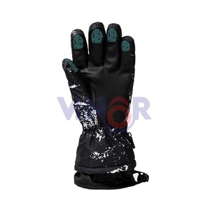 Guantes de esquí de invierno unisex personalizados impermeables y compatibles con pantalla táctil ropa de esquí al aire libre para snowboard guantes de esquí OEM - Product Image 1
