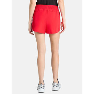 Nuevos pantalones cortos de verano para mujer, pantalones cortos de Yoga de entrenamiento ligero, mallas deportivas altas acanaladas de color rojo melocotón, pantalones cortos de Yoga deportivos ajustados - Product Image 5
