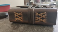 Journal intime en cuir véritable vintage, lot de cadeaux, vente en gros d'affaires professionnelles, couverture JIN au laser élégante noire