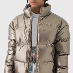 Veste parka d'hiver formelle unisexe à revêtement épais, style tendance, réversible, imperméable, à capuche, fermeture éclair, en polyester - Product Image 2