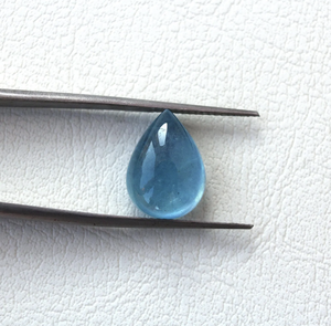 Cabujón con forma de pera aguamarina natural, piedras preciosas sueltas azules de Santa María, directas del fabricante, pera de 2x4mm a 20x30mm - Product Image 3