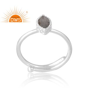 Anillo de piedras preciosas de labradorita Natural de Plata de Ley 925, joyería personalizada para mujer, regalo para ella - Product Image 1