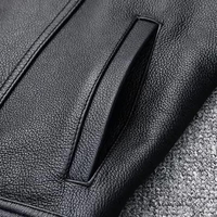 Abrigo de Invierno para Hombre al por Mayor, Impermeable, Cortavientos, Cruzado, para Motocicleta, con Forro Polar y Ribete de Borrego, de Spandex/Poliéster