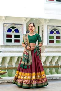 High-End Handcrafted Lehenga Choli with Intricate Beadwork and Dupatta for Bridal and Reception Wear Available for Best price - Product Image 5