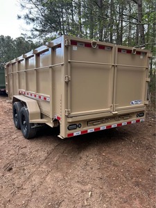 Remorque à benne basculante de 7' x 20' pour machines agricoles, remorque de tracteur agricole bon marché avec essieu, pneu, moteur en état neuf ou d'occasion, vente - Product Image 4