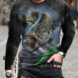 Camisas Deportivas de Pesca para Hombre de Talla Grande 50+, Personalizadas al por Mayor, de Alta Calidad, 100% Poliéster, Secado Rápido, Impresión por Sublimación, Manga Larga - Product Image 2