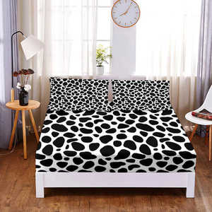 Ensemble de literie de haute qualité drap housse draps de lit avec taie d'oreiller literie pleine taille avec bande élastique drap de lit ajusté - Product Image 6