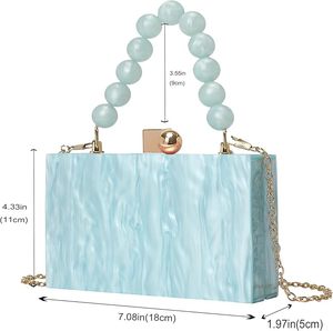 Sac de soirée en résine fabriqué à la main pour le marché de la mode pochette en résine fournisseur offrant l'impression de logo personnalisé pour sac à main de soirée - Product Image 1