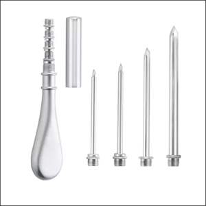 Juego de 4 trocares |   Kit de Trócares Quirúrgicos de Acero Inoxidable para Procedimientos Veterinarios y Médicos |   Instrumentos de Precisión Duraderos - Product Image 1