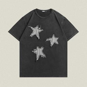 Camiseta de Hombre de Algodón 100% Tejido, Directo de Fábrica, con Impresión Digital y Parches Bordados - Product Image 2