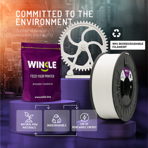 WINKLE ABS 1.75mm 1kg Bobina Filamento per Stampa 3D ad Alta Resistenza e Termoresistente, Parti Funzionali per Stampanti 3D, 3 Colori 230-260°C - Product Image 5