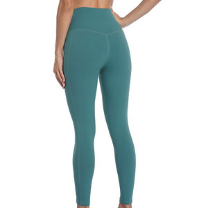 Leggings de yoga moyen personnalisés pour femmes, respirants, moulants, en spandex de soie, imprimés par sublimation, techniques sans couture. - Product Image 6