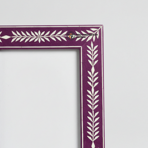 กรอบรูปฝังกระดูกสีม่วงที่ทันสมัยชิ้นงานชิ้นใหญ่ที่ทำด้วยมือสำหรับคนรักการตกแต่ง - Product Image 2