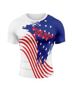 Real Strong Men BJJ Rush Guard Rashguard-High Quality Nylon/Cotton Sportswear with Customizable Options - Product Image 5