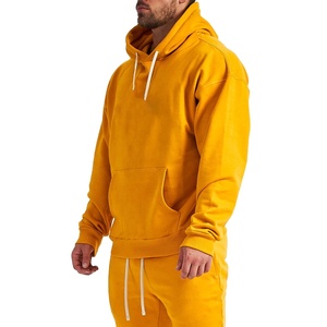 Sudadera con Capucha Transpirable de Color Sólido para Hombre, Estilo Urbano, Invierno, Logotipo Personalizado, Poliéster/Algodón, Tallas Grandes Disponibles - Product Image 4