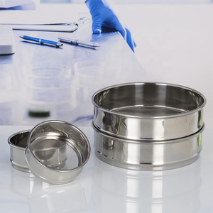 Tamis en fil d'acier inoxydable tissé de laboratoire, mailles 200, tamis d'échantillon de 20 cm, tamis standard en acier inoxydable 304 pour poudre médicale - Product Image 4