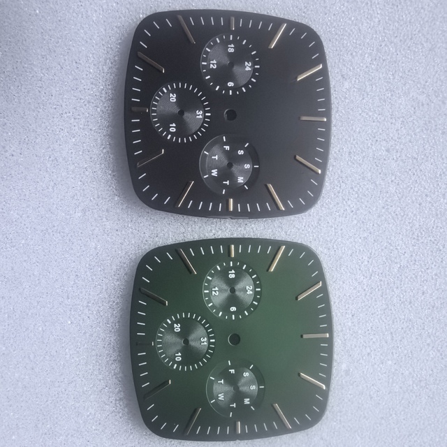 OEM High Quality 28.5MM Arabic Markers Luxury Matt Watch Dial Watch NH35 for Case Movement Dial Manufacturer Custom Watch Dial