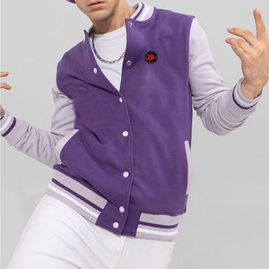 Private Label Men's Stand Collar Eco-Friendly High Quality Winter Letterman <b>Jacket</b> Cotton/Wool Available in Bulk Quantity - Product Image 4