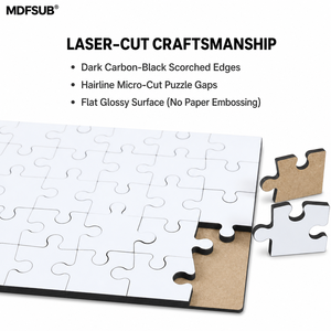 Puzzles à sublimation vierges <span class=keywords><strong>en</strong></span> MDF 250x360mm 3mm 221 pièces personnalisables certifiés <span class=keywords><strong>EN</strong></span> 71 OEM ODM MDFSUB - Product Image 5