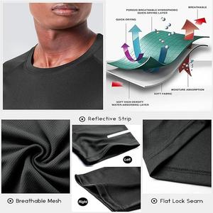 Camiseta Deportiva Clásica Ligera para Hombre, Estilo Vintage, Talla Grande, Ropa de Fitness, Logotipo Frontal, Transpirable, Diseño a Cuadros, Lisa - Product Image 6