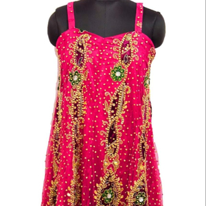 Awesome Boho Embellished Maxi Dress Hand <b>Beaded</b> Evening Gold Embroidered Kaftan Sequined Back with Beautiful Embroidery - Product Image 1