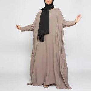 Premium Modest Women <b>Abaya</b> Dress Beaded Anti-static Breathable Cotton Polyester Blend Islamic Maxi Dubai Style <b>Wedding</b> Casual - Product Image 4