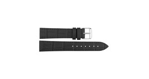 1304 Black Classic Genuine Luxury Leather Bracelet Strap 8-24mm Stainless Steel Buckle Soft Light Breathable Craft Smartwatches - Product Image 4