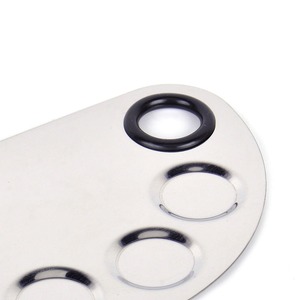 6 Holes Makeup <b>Palette</b> and Spatula Nail Art Polish Mixing Plate Cosmetic Artist Mixing <b>Palette</b> With Spatulas by Lohar Orthopedic - Product Image 5