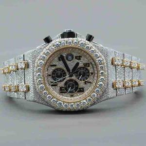 Reloj de Lujo para Hombre con Diamantes Cultivados en Laboratorio VVS, Acero Inoxidable, Reloj Inteligente de Moda con Pantalla Inteligente y Cristal - Product Image 1