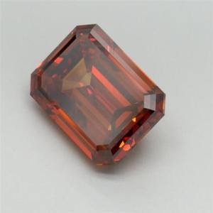 Diamante Cultivado en Laboratorio, Corte Esmeralda, Color Naranja Fantasía, 2.00ct, VS1, Suelto, Precio de Fábrica, Proveedor Mayorista - Product Image 6