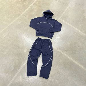 Fait sur mesure 2025 haute qualité unisexe imperméable coupe-vent survêtement hommes fermeture éclair rayé coupe-vent respirant survêtements OEM - Product Image 5