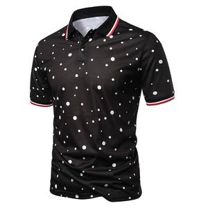 2025 último diseño de lona transpirable para camiseta Polo de alta calidad OEM moda hecha en fábrica para hombres y mujeres patrón impreso - Product Image 2