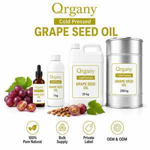 Aceite Portador Puro de Semilla de Uva Turca a Granel Vitis Vinifera Prensado en Frío Venta al por Mayor Etiqueta Privada OEM Cosmético Masajes Mezcla ODM - Product Image 1
