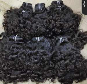 Venta al por mayor 100% Virgen Raw Indian Temple Hair Cutícula completa alineada Paquete de cabello humano Color de cabello natural - Product Image 2