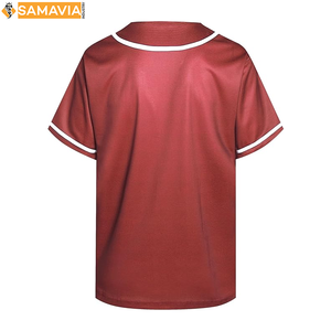 Camiseta de béisbol RTS para hombre, ropa de equipo personalizada, logotipo bordado con botón completo, uniforme deportivo, envío rápido, EE. UU., Reino Unido - Product Image 2