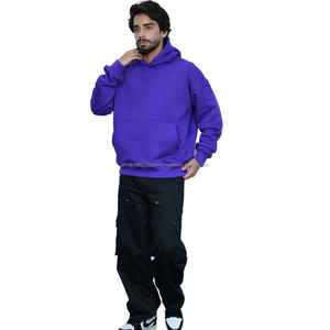 Sudadera con Capucha Zero Tariff RTS para Hombre, Color Morado Oscuro, Tejido Técnico, Mezcla de Algodón Premium, Cómoda y Personalizable - Product Image 1